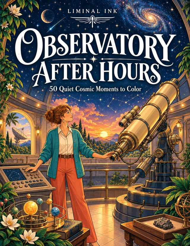 Observatory After Hours: 50 Quiet Cosmic Moments to Color — front cover